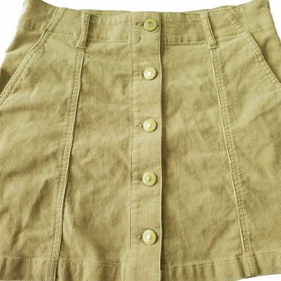 Forever 21 Premium Corduroy Mini Skirt Size 27 - Picture 3 of 9